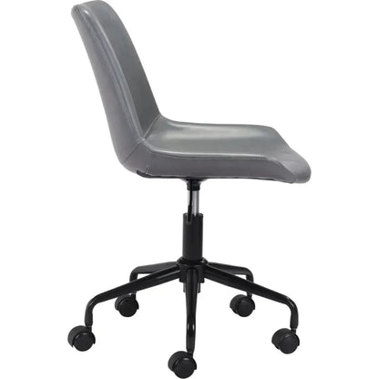 Byron Office Chair Gray-Office Chairs-Zuo Modern-LOOMLAN