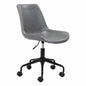 Byron Office Chair Gray-Office Chairs-Zuo Modern-LOOMLAN