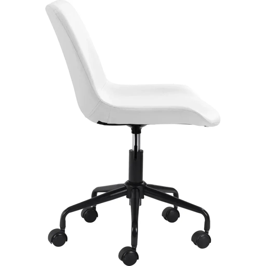 Byron Office Chair White-Office Chairs-Zuo Modern-LOOMLAN