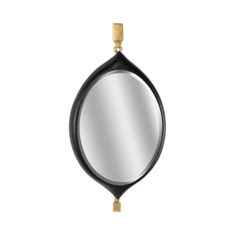 Cabochon Pendant Style Black Wall Mirror - LOOMLAN - Chelsea House - Wall Mirrors