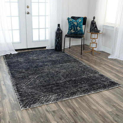 Caca Chevron Black Area Rugs For Living Room - LOOMLAN - LOOMLAN - Area Rugs