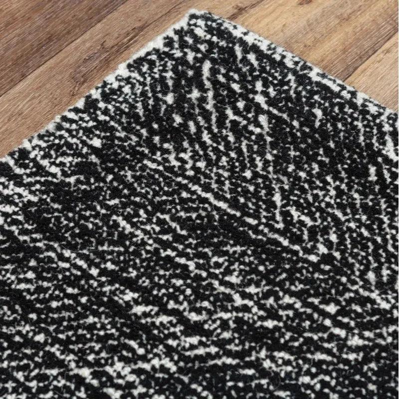Caca Chevron Black Area Rugs For Living Room - LOOMLAN - LOOMLAN - Area Rugs