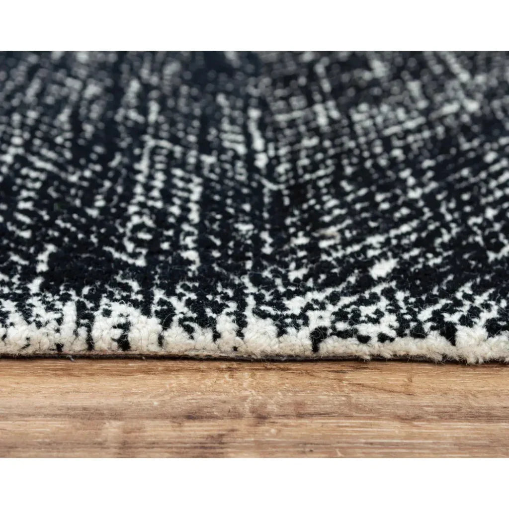 Caca Chevron Black Area Rugs For Living Room - LOOMLAN - LOOMLAN - Area Rugs