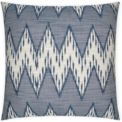 Caccini Indigo Chevron Blue Large Throw Pillow Insert - LOOMLAN - D.V. Kap - Throw Pillows