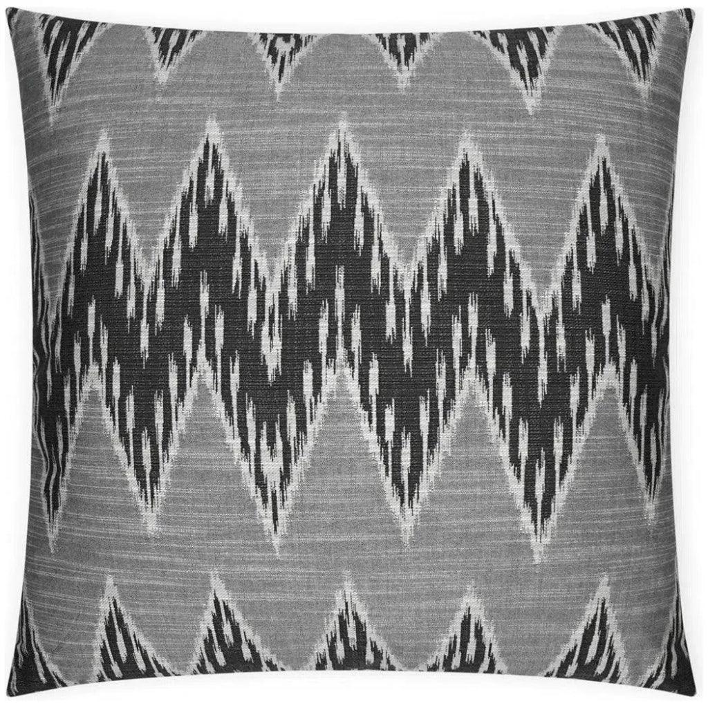Caccini Tuxedo Chevron Black Large Throw Pillow Insert - LOOMLAN - D.V. Kap - Throw Pillows
