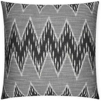 Caccini Tuxedo Chevron Black Large Throw Pillow Insert - LOOMLAN - D.V. Kap - Throw Pillows