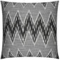 Caccini Tuxedo Chevron Black Large Throw Pillow Insert - LOOMLAN - D.V. Kap - Throw Pillows