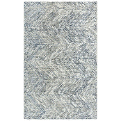 Cacy Chevron Navy Area Rugs For Living Room - LOOMLAN - LOOMLAN - Area Rugs