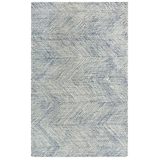 Cacy Chevron Navy Area Rugs For Living Room - LOOMLAN - LOOMLAN - Area Rugs