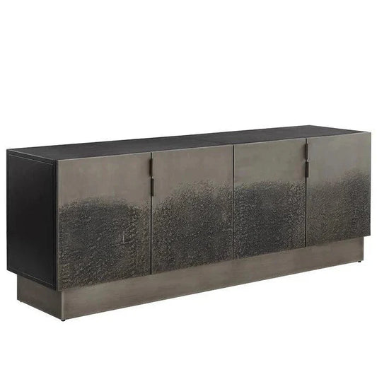 Caddo Sideboard Antique Nickel Doors & Iron - LOOMLAN - SUNPAN - Sideboards