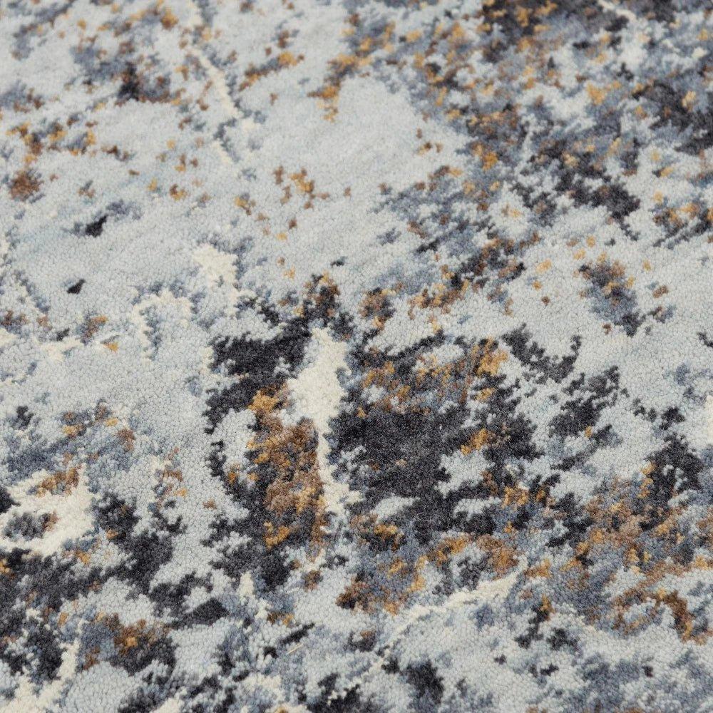 Cade Abstract Blue Large Area Rugs For Living Room - LOOMLAN - LOOMLAN - Area Rugs