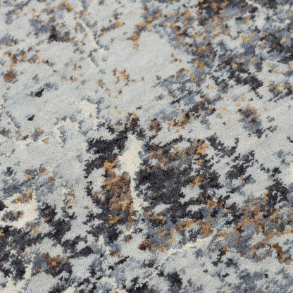 Cade Abstract Blue Large Area Rugs For Living Room - LOOMLAN - LOOMLAN - Area Rugs