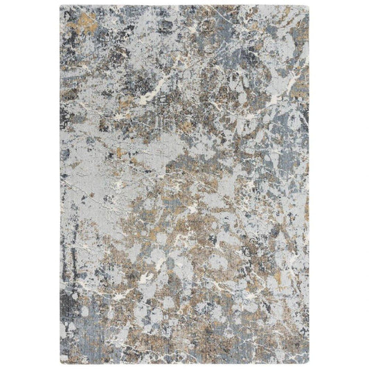 Cade Abstract Blue Large Area Rugs For Living Room - LOOMLAN - LOOMLAN - Area Rugs