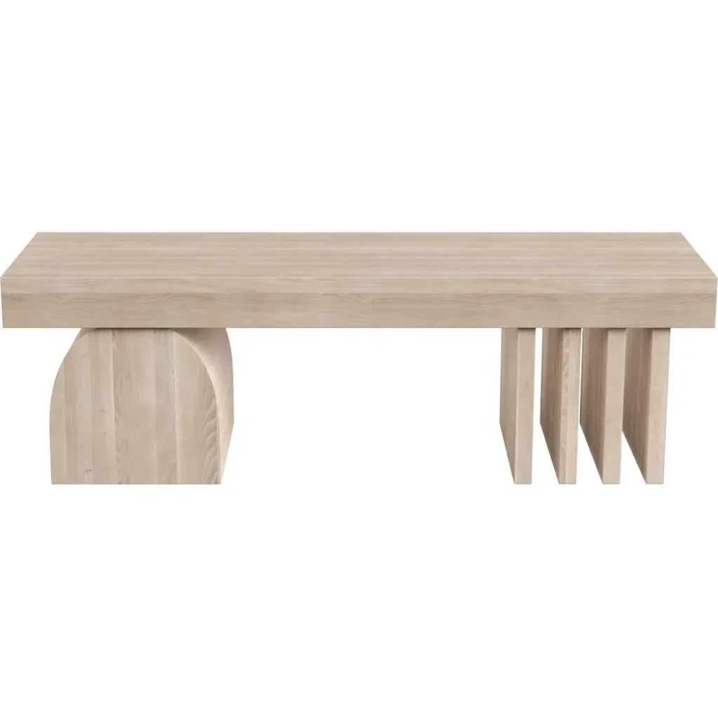 Cadence Bench Solid Light Wash Finish - LOOMLAN - SUNPAN - Bedroom Benches