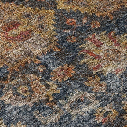 Cadenza Blue Washable Indoor-Outdoor Rug-Outdoor Rugs-LOOMLAN Rugs-LOOMLAN