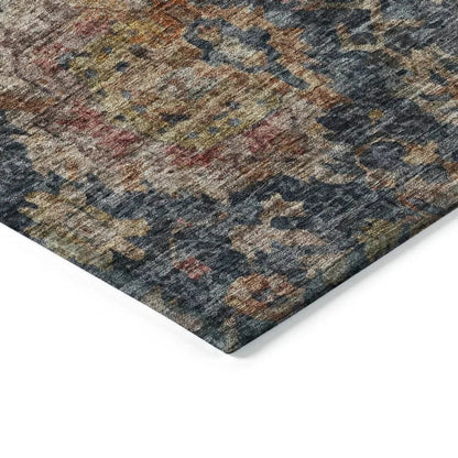 Cadenza Blue Washable Indoor-Outdoor Rug-Outdoor Rugs-LOOMLAN Rugs-LOOMLAN