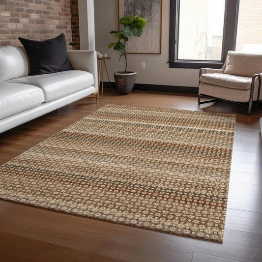 Cadira Orange Washable Indoor - Outdoor Rug - LOOMLAN - LOOMLAN Rugs - Outdoor Rugs