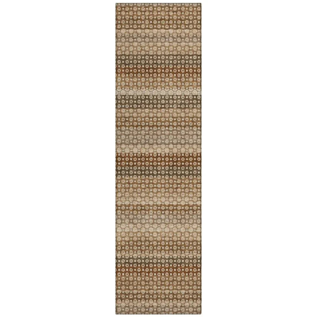 Cadira Orange Washable Indoor - Outdoor Rug - LOOMLAN - LOOMLAN Rugs - Outdoor Rugs