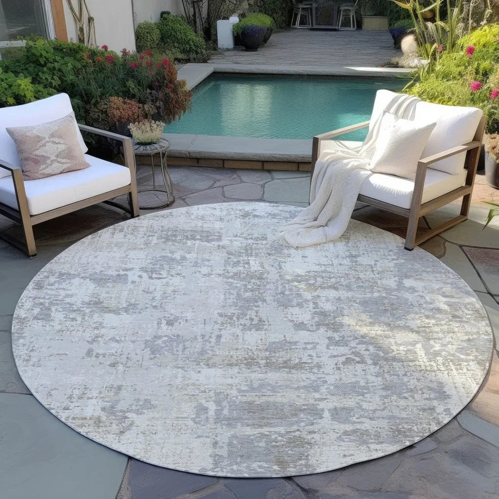 Caelan Ivory Washable Indoor-Outdoor Rug-Outdoor Rugs-LOOMLAN Rugs-LOOMLAN