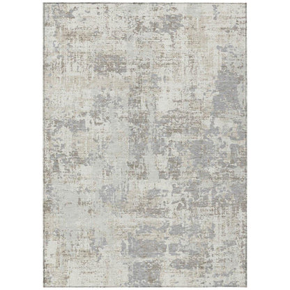 Caelan Ivory Washable Indoor-Outdoor Rug-Outdoor Rugs-LOOMLAN Rugs-2'6" x 3'10"-LOOMLAN