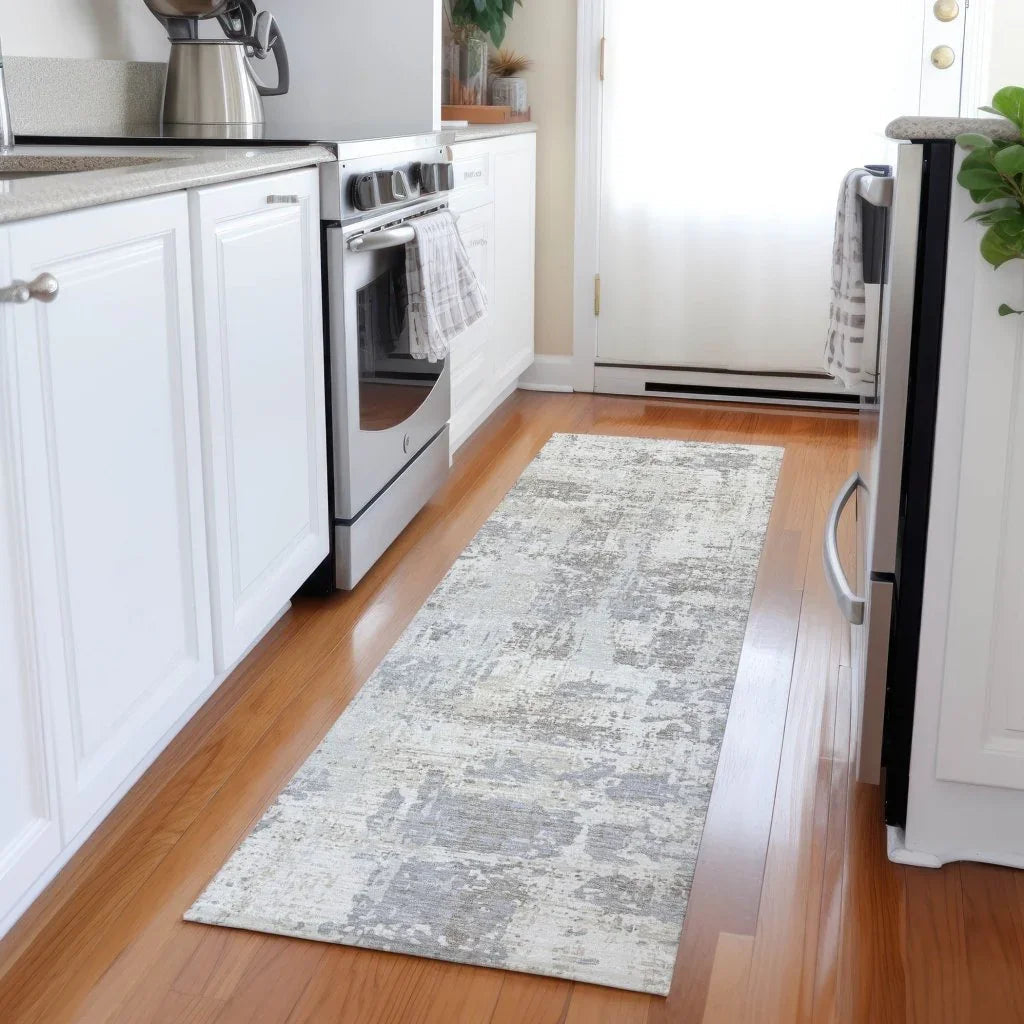 Caelan Ivory Washable Indoor-Outdoor Rug-Outdoor Rugs-LOOMLAN Rugs-LOOMLAN