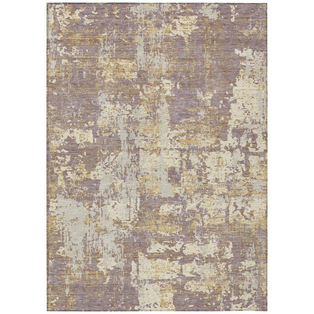 Caelan Purple Washable Indoor-Outdoor Rug-Outdoor Rugs-LOOMLAN Rugs-2'6" x 3'10"-LOOMLAN