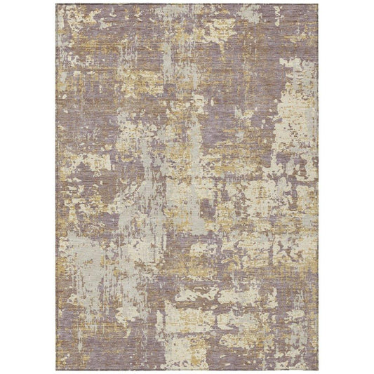 Caelan Purple Washable Indoor-Outdoor Rug-Outdoor Rugs-LOOMLAN Rugs-2'6" x 3'10"-LOOMLAN