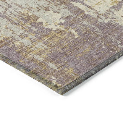 Caelan Purple Washable Indoor-Outdoor Rug-Outdoor Rugs-LOOMLAN Rugs-LOOMLAN