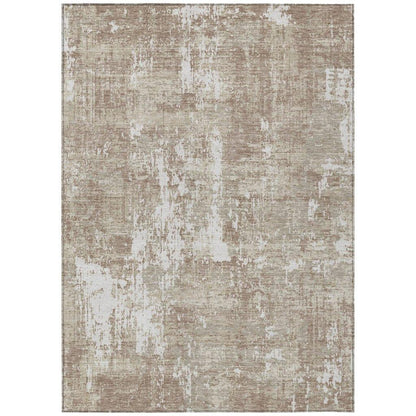 Caelan Taupe Washable Indoor-Outdoor Rug-Outdoor Rugs-LOOMLAN Rugs-2'6" x 3'10"-LOOMLAN