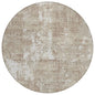 Caelan Taupe Washable Indoor-Outdoor Rug-Outdoor Rugs-LOOMLAN Rugs-8' x 8'-LOOMLAN