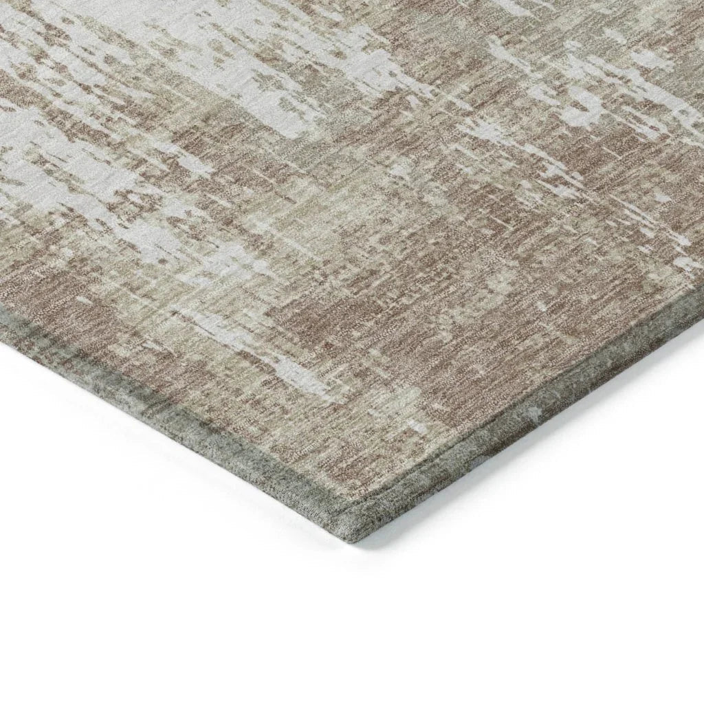 Caelan Taupe Washable Indoor-Outdoor Rug-Outdoor Rugs-LOOMLAN Rugs-LOOMLAN
