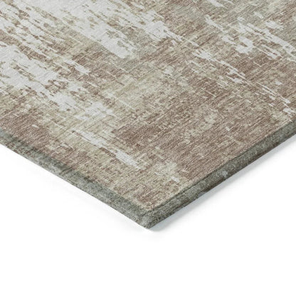 Caelan Taupe Washable Indoor-Outdoor Rug-Outdoor Rugs-LOOMLAN Rugs-LOOMLAN