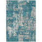 Caelan Teal Washable Indoor-Outdoor Rug-Outdoor Rugs-LOOMLAN Rugs-2'6" x 3'10"-LOOMLAN