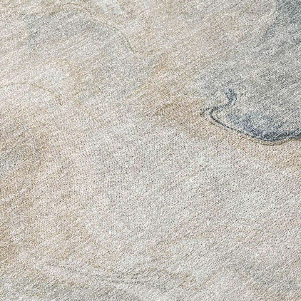 Caelanor Brown Washable Indoor - Outdoor Rug - LOOMLAN - LOOMLAN Rugs - Outdoor Rugs