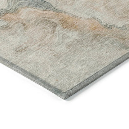 Caelanor Teal Washable Indoor - Outdoor Rug - LOOMLAN - LOOMLAN Rugs - Outdoor Rugs