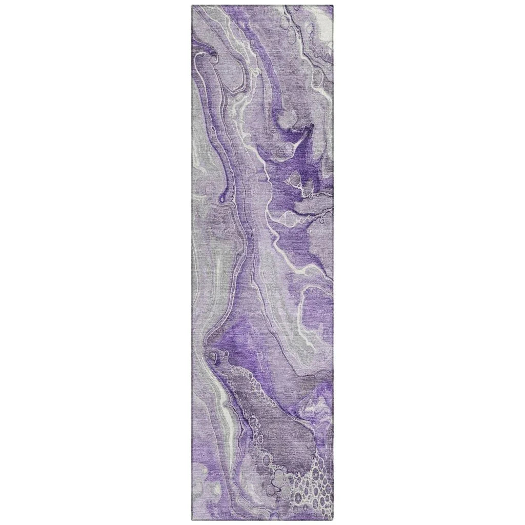 Caelara Purple Washable Indoor - Outdoor Rug - LOOMLAN - LOOMLAN Rugs - Outdoor Rugs