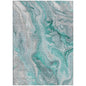 Caelara Teal Washable Indoor - Outdoor Rug - LOOMLAN - LOOMLAN Rugs - Outdoor Rugs
