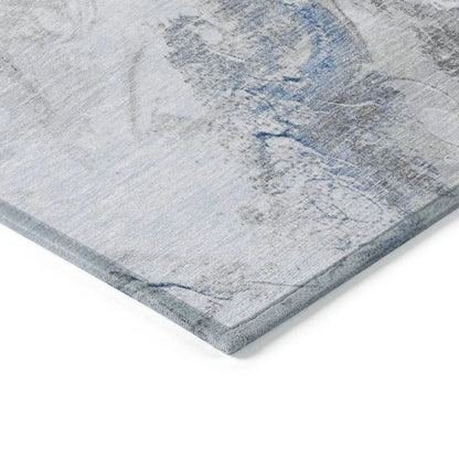 Caelaris Blue Washable Indoor - Outdoor Rug - LOOMLAN - LOOMLAN Rugs - Outdoor Rugs