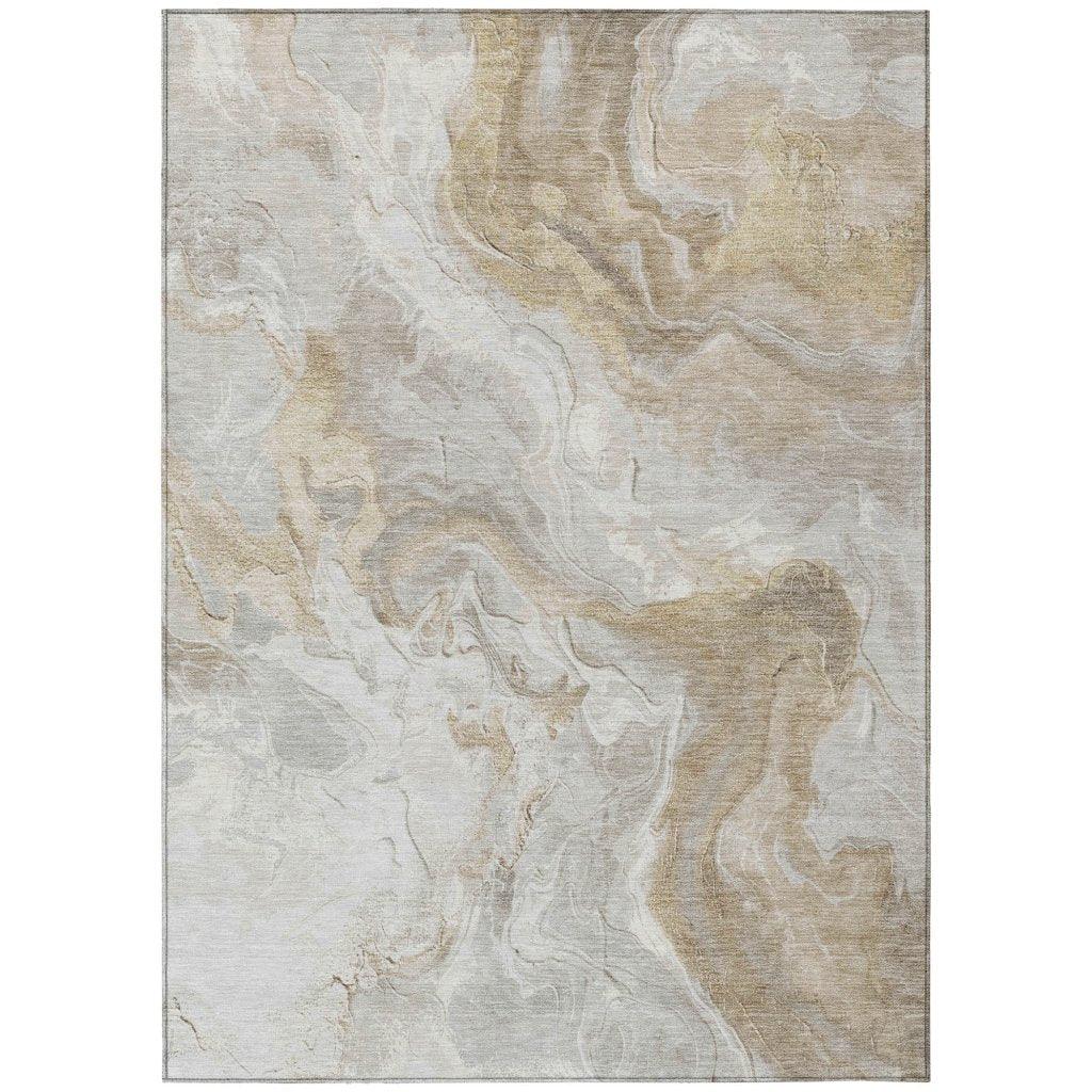Caelaris Ivory Washable Indoor - Outdoor Rug - LOOMLAN - LOOMLAN Rugs - Outdoor Rugs