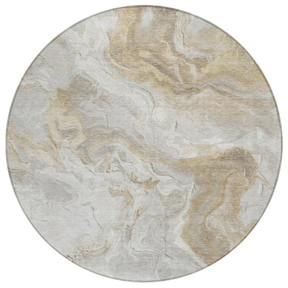 Caelaris Ivory Washable Indoor - Outdoor Rug - LOOMLAN - LOOMLAN Rugs - Outdoor Rugs