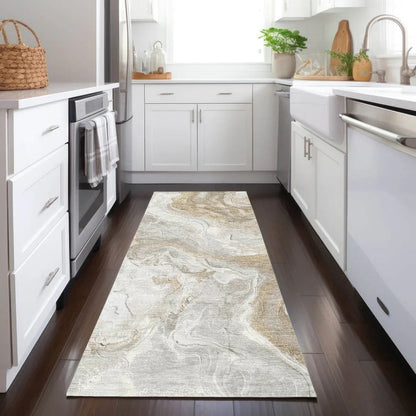 Caelaris Ivory Washable Indoor - Outdoor Rug - LOOMLAN - LOOMLAN Rugs - Outdoor Rugs
