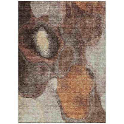 Caeli Brown Washable Indoor - Outdoor Rug - LOOMLAN - LOOMLAN Rugs - Outdoor Rugs
