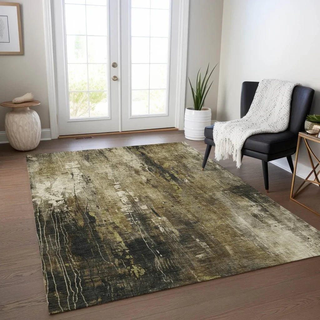Caelion Beige Washable Indoor - Outdoor Rug - LOOMLAN - LOOMLAN Rugs - Outdoor Rugs