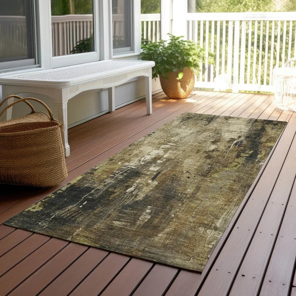 Caelion Beige Washable Indoor - Outdoor Rug - LOOMLAN - LOOMLAN Rugs - Outdoor Rugs