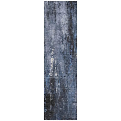 Caelion Blue Washable Indoor - Outdoor Rug - LOOMLAN - LOOMLAN Rugs - Outdoor Rugs