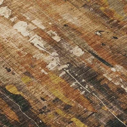 Caelion Brown Washable Indoor - Outdoor Rug - LOOMLAN - LOOMLAN Rugs - Outdoor Rugs