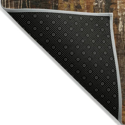 Caelion Brown Washable Indoor - Outdoor Rug - LOOMLAN - LOOMLAN Rugs - Outdoor Rugs