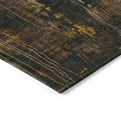 Caelion Brown Washable Indoor - Outdoor Rug - LOOMLAN - LOOMLAN Rugs - Outdoor Rugs