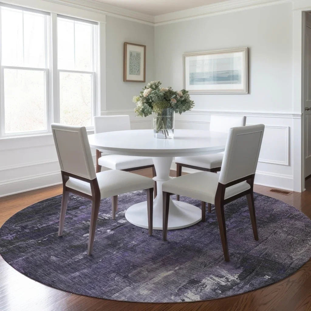 Caelion Purple Washable Indoor - Outdoor Rug - LOOMLAN - LOOMLAN Rugs - Outdoor Rugs