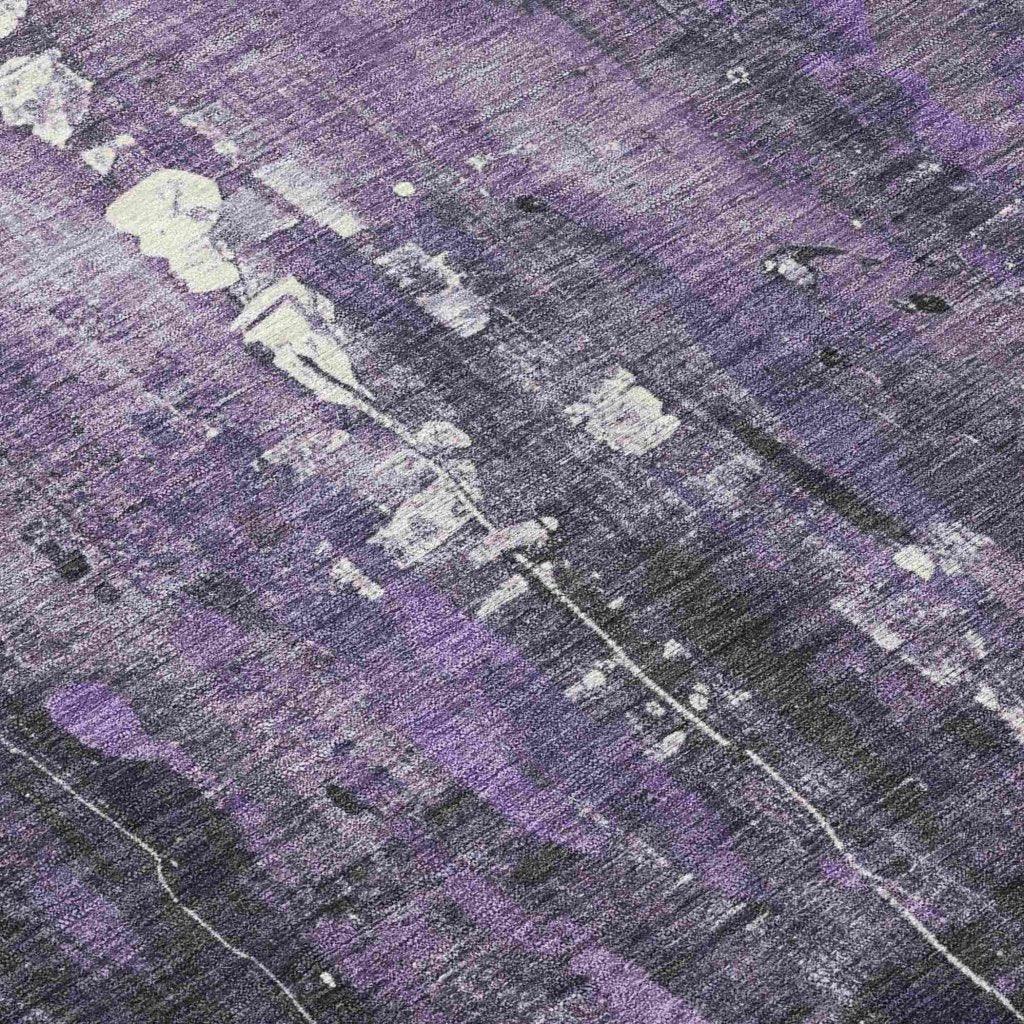 Caelion Purple Washable Indoor - Outdoor Rug - LOOMLAN - LOOMLAN Rugs - Outdoor Rugs